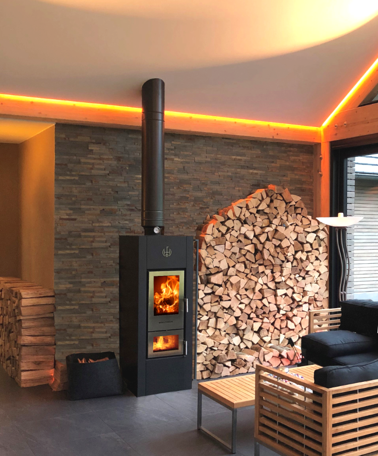 Wasserführender Kaminofen