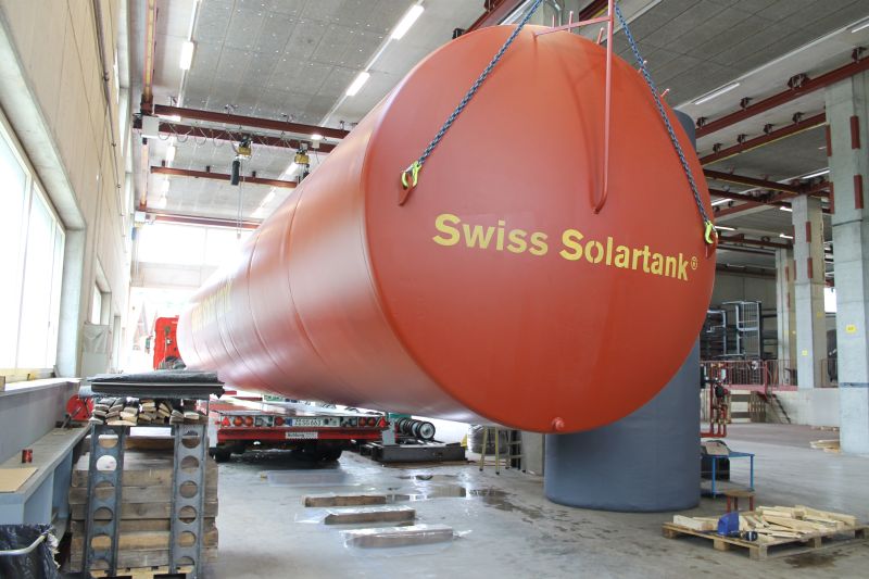 Solartank wird abgeholt in Oberburg