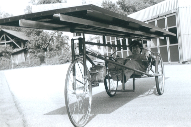 Prototyp eines Solarmobils für die tour de sol