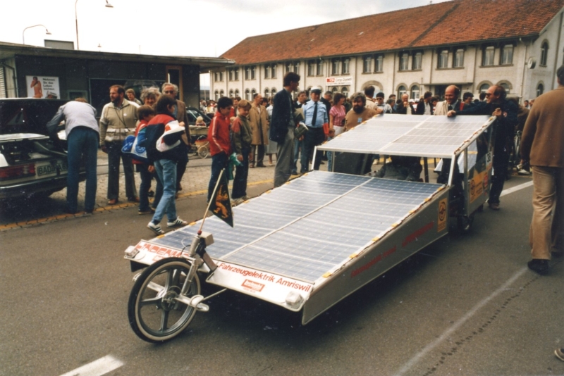 Tour de Sol 1985 mit Solarmobil aus Amriswil
